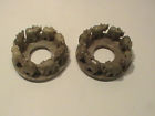 8 Elephant ring Soapstone 8 Insense Holes 4\"x 1\"