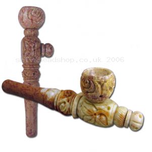 3-way Soapstone Pipe