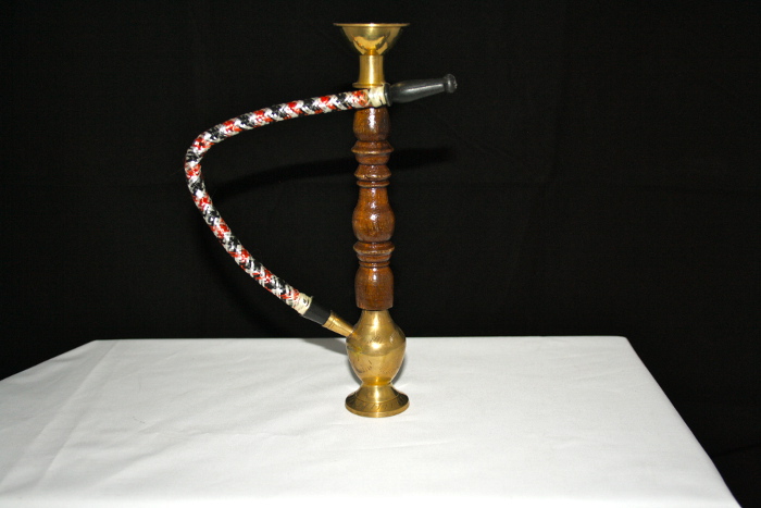 Wood and Brass Hukka