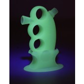 Pulsar RIP Knuckle Bubbler w/ Matching Stand - Glow in the Dark