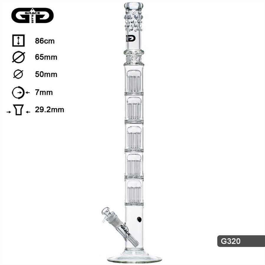 GG Large Bong 86cm 65/50mm 7mm SG 29.2mm 6 Arm 5