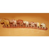 7 Elephant Bridge Incense Holder 9\" x 2\"