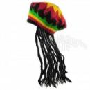 Jamaican Rasta Hat with Fake Dread