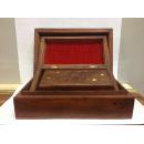 Hand Carved and Brass Inlay Set of 3 Boxes.