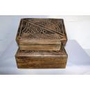 Handcarved Stackable boxes