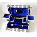 Aluminium Jewellery Box  9" x 8" x 3".