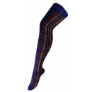 blue tartan over the knee socks