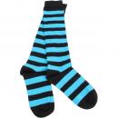 turquoise black knee high socks