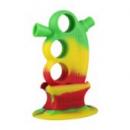 Pulsar RIP Knuckle Bubbler w/ Matching Stand - Rasta