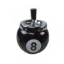 8 Ball Metal Spinner Ashtray