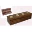 Wooden Dice Box with 5 Individual Dice Inside