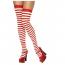 red white over the knee socks
