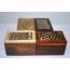 Patterned Print Wooden Box 2x4"