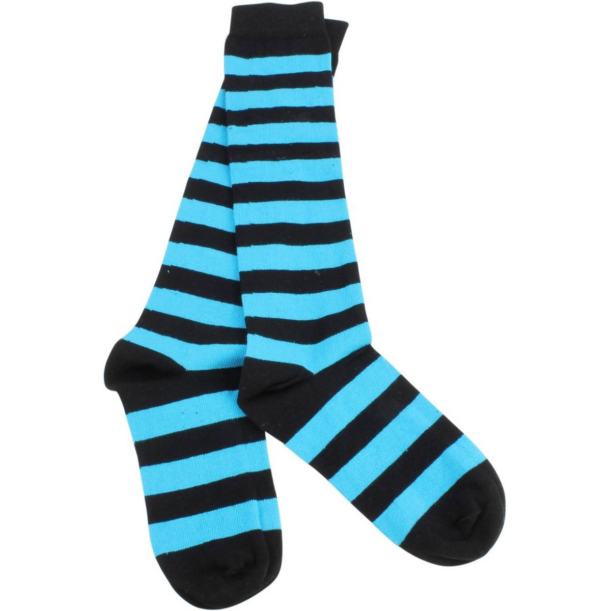 turquoise black knee high socks
