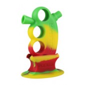 Pulsar RIP Knuckle Bubbler w/ Matching Stand - Rasta