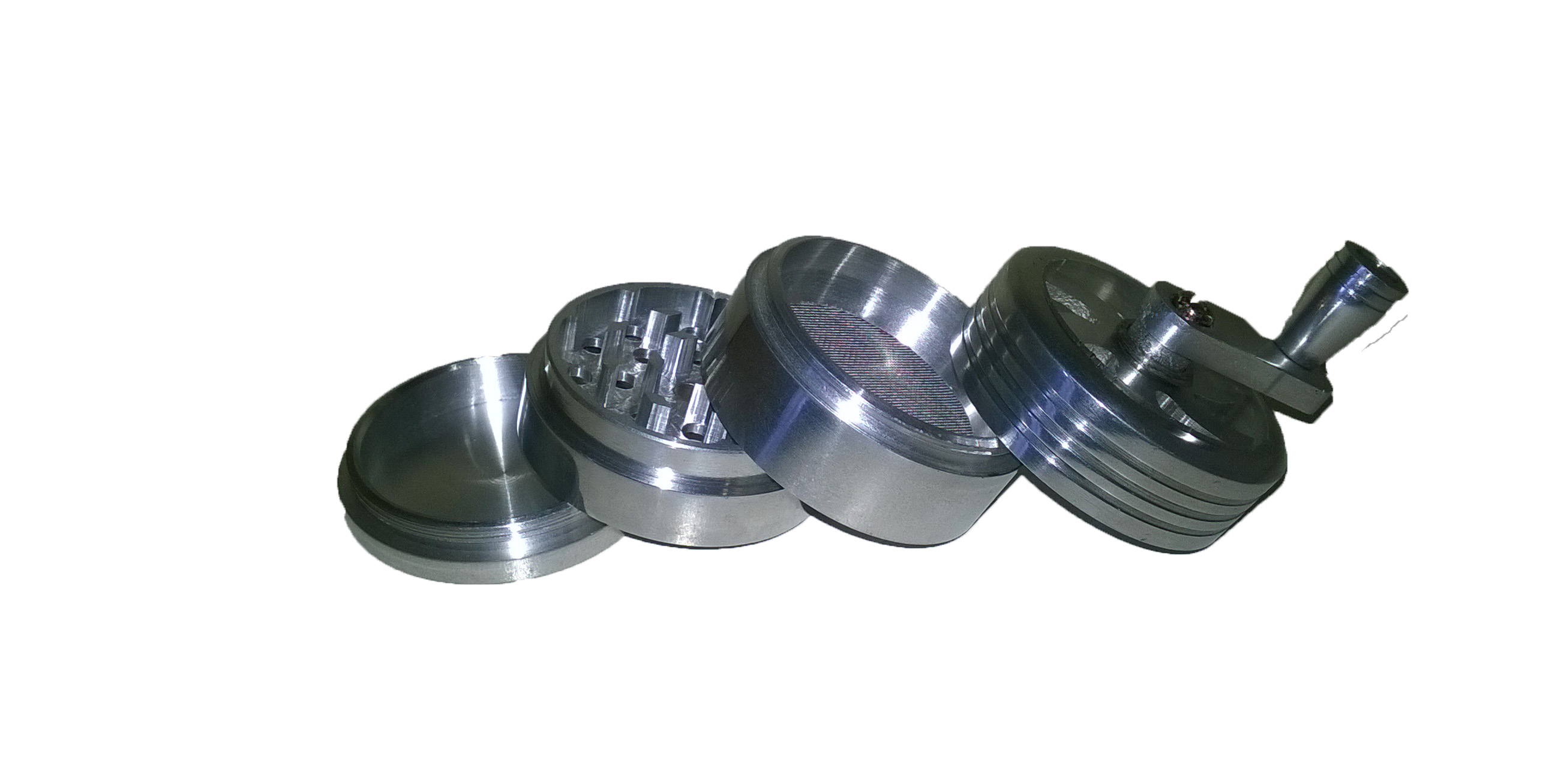 Aluminium 4pt Grinder With Handle 50mm