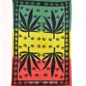 Cannabis Leaf Multi Color 7’ x 4’